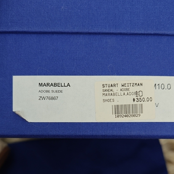 Stuart Weitzman Tan Suede Marabella Wedge Sandals - Picture 8 of 10